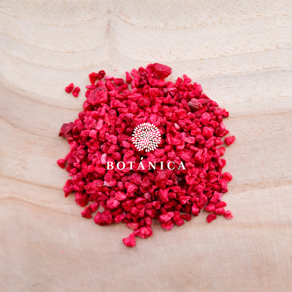Crumble lyophilisé aux framboises