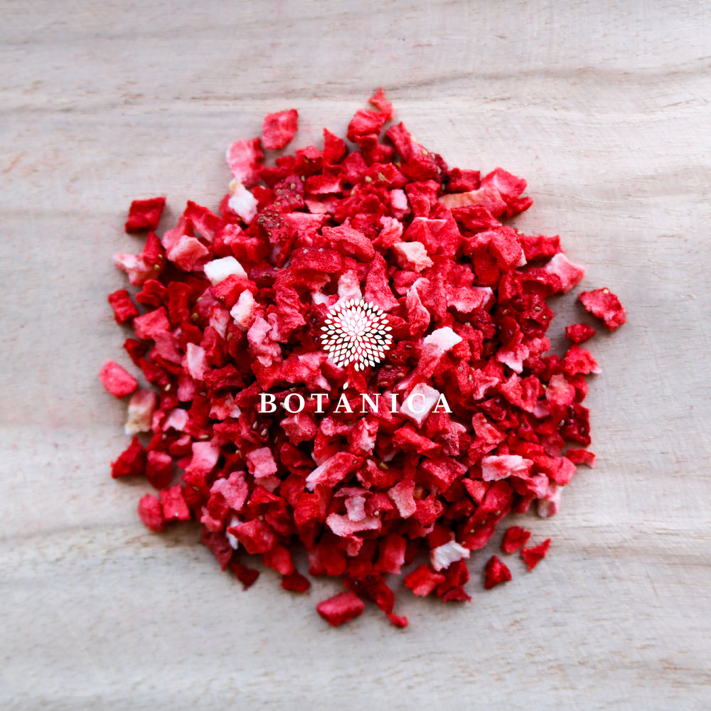 Crumble lyophilisé à la fraise