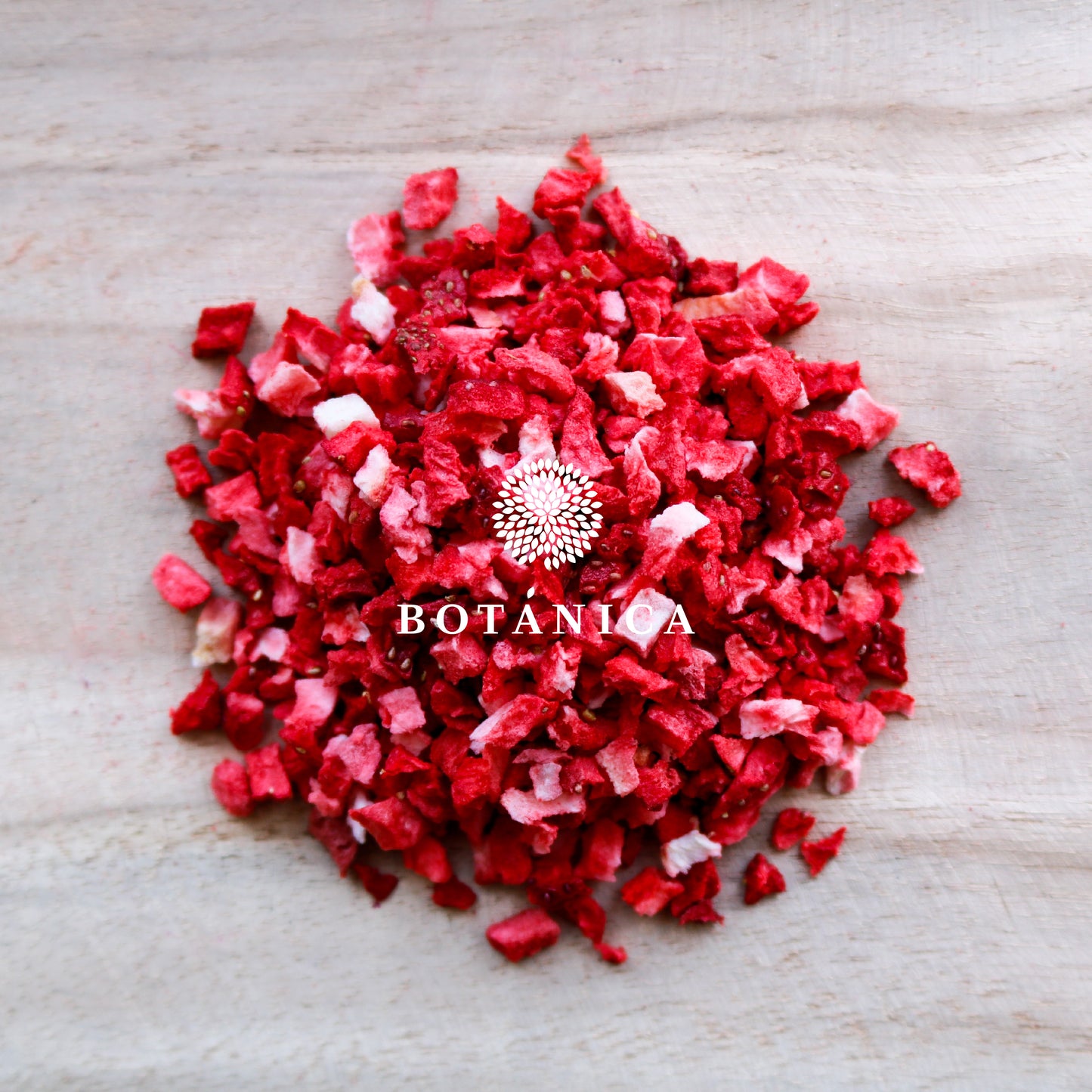 Crumble lyophilisé à la fraise